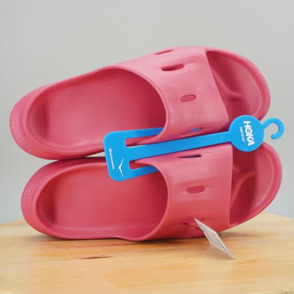 Hoka One One Ora Recovery Slide 3 Mens Size 12 Raspberry Comfort Sandals NEW - Picture 6 of 8